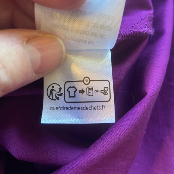 Molly Bracken Katrina Maxi Dress NWT Sz L Purple Flutter Sleeve Smocked Waist - Picture 10 of 13